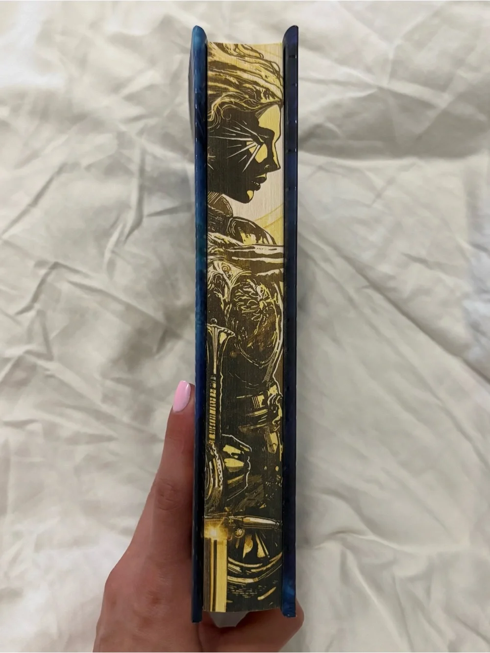 Heavenbreaker by Sara Wolf - Blue & Gold Hardcover
